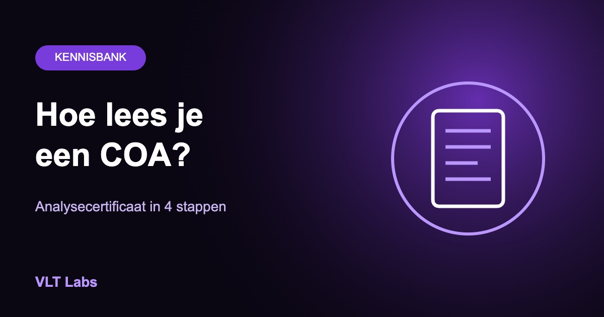Hoe lees je een analysecertificaat (COA)